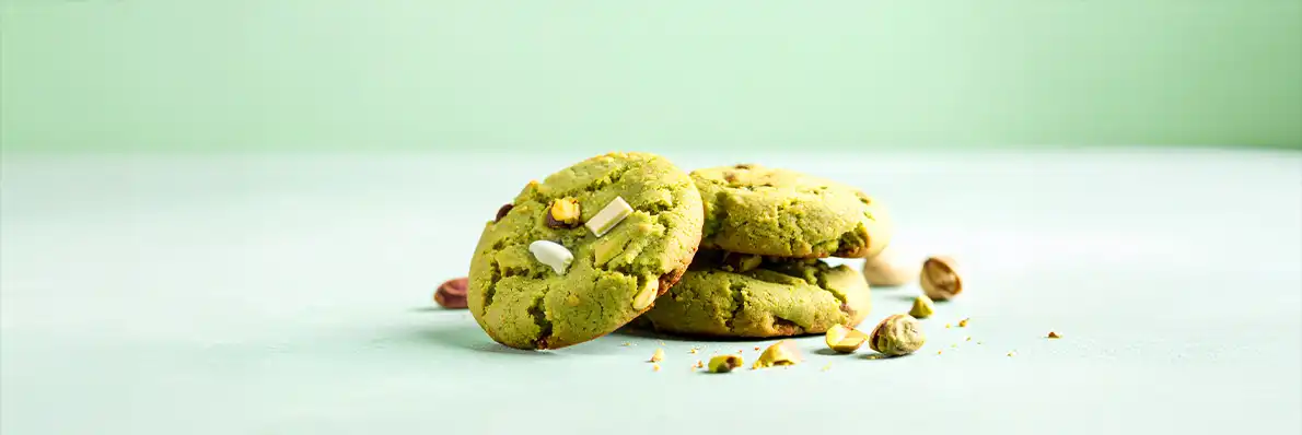 fıstıklı beyaz çikolatalı cookie